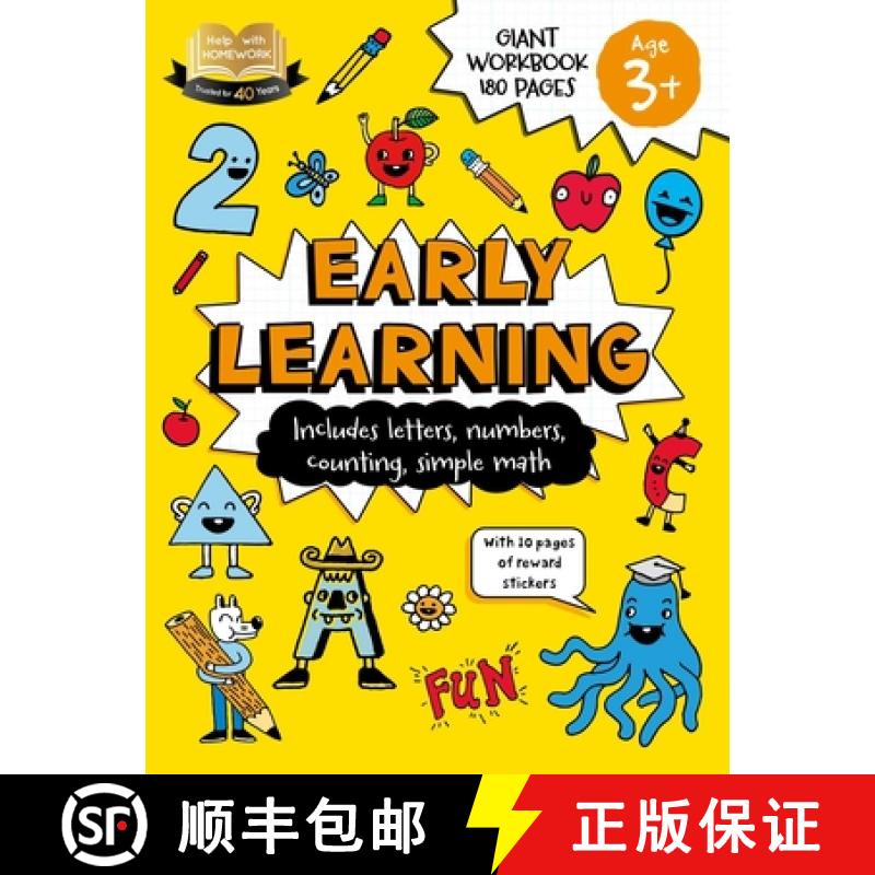 【4周达】Help with Homework: 3+ Early Learning: Includes Letters, Numbers, Counting, Simple Math, and... [9781837717118]