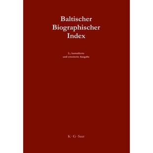 9783598353468 预订 Baltic Biographischer Biographical Index Baltischer