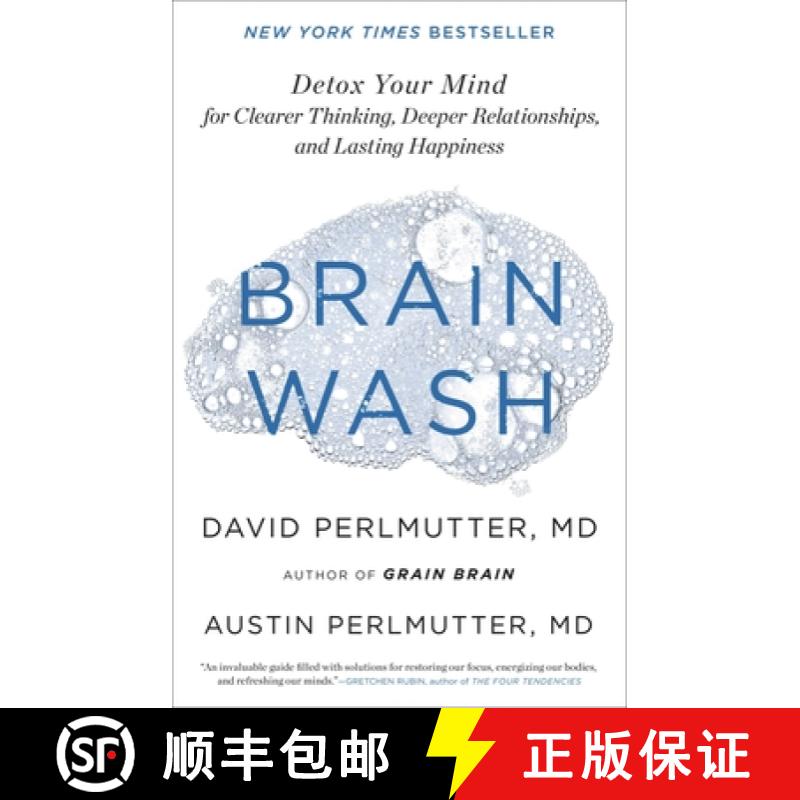 【3-4周达】Brain Wash: Detox Your Mind for Clearer Thinking, Deeper Relationships, and Lasting Happiness [9780316453325]