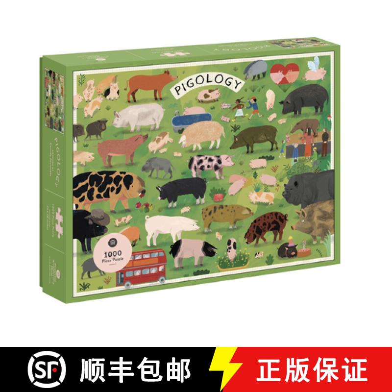 【3-4周达】Pigology Puz: 1000 Piece Puzzle [9781648961632]