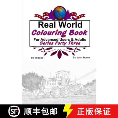 【3-4周达】Real World Colouring Books Series 43 [9780359832996]