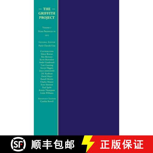 【3-4周达】精装 The Griffith Project, The Volume 7: Films Produced in 1913 [9780851709918]