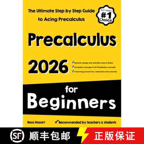 【3-4周达】Pre-Calculus for Beginners: The Ultimate Step by Step Guide to Acing Precalculus [9781637195765]