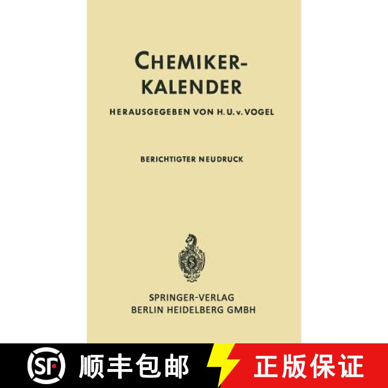 【3-4周达】Chemiker-Kalender [9783662277676]