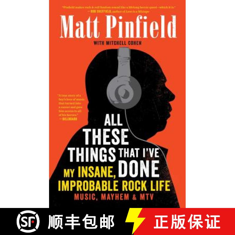 【3-4周达】All These Things That I've Done: My Insane, Improbable Rock Life [9781476793900]