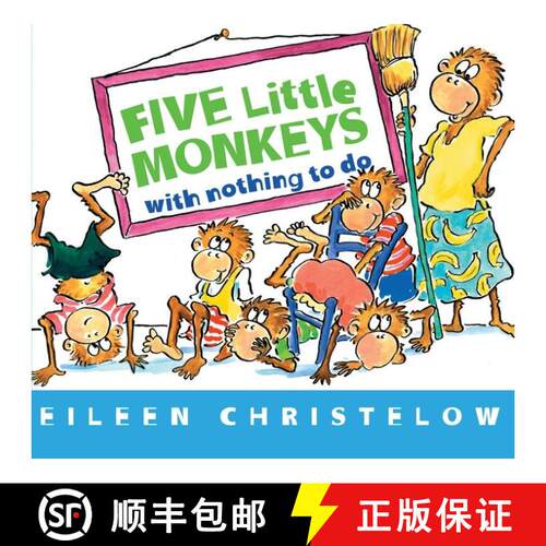 预订 Five Little Monkeys with Nothing to Do Board Book [9780544088900]
