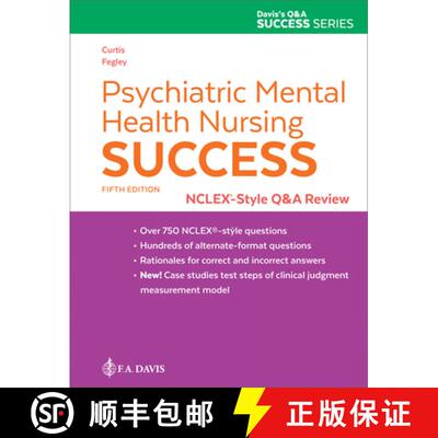 【3-4周达】Psychiatric Mental Health Nursing Success: Nclex-Style Q&A Review: Nclex(r)-Style Q&A Review [9781719649742]