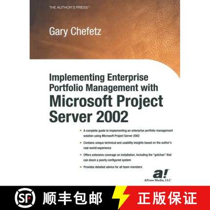 【3-4周达】Implementing Enterprise Portfolio Management with Microsoft Project Server 2002 (First Edi... [9781430252269]