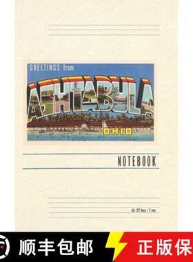【3-4周达】Vintage Lined Notebook Greetings from Ashtabula [9798385441181]