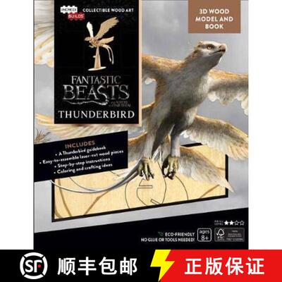 【3-4周达】IncrediBuilds: Fantastic Beasts and Where to Find Them: Thunderbird Book and 3D Wool Model [9781682981160]