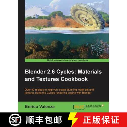 预订 Blender 2.6 Cycles, Materials and Textures Cookbook [9781782161301]