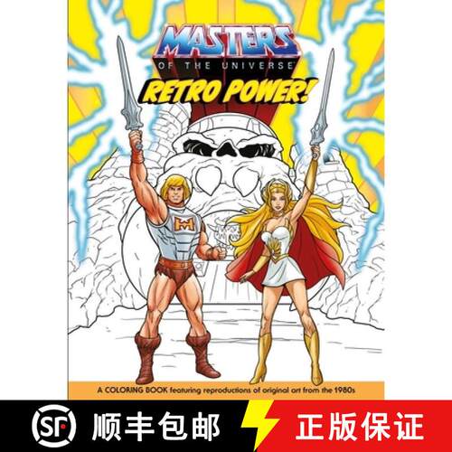 【3-4周达】Masters of the Universe: Retro Power! Coloring Book [9781640366022]