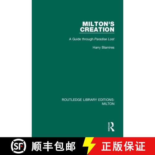 【3-4周达】Milton's Creation : A Guide through Paradise Lost [9780367147754]