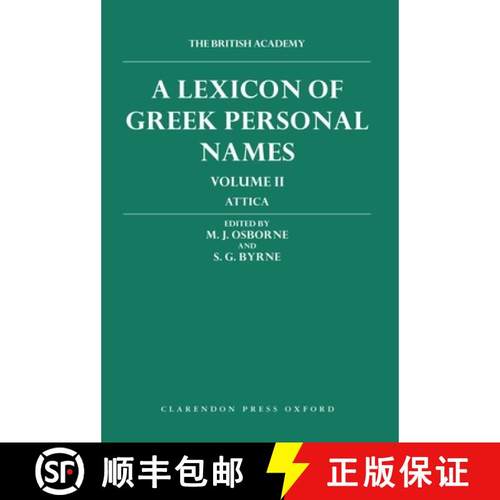 【3-4周达】Lexicon of Greek Personal Names: Volume II: Attica: - A Lexicon of Greek Personal Names: V... [9780198149903]