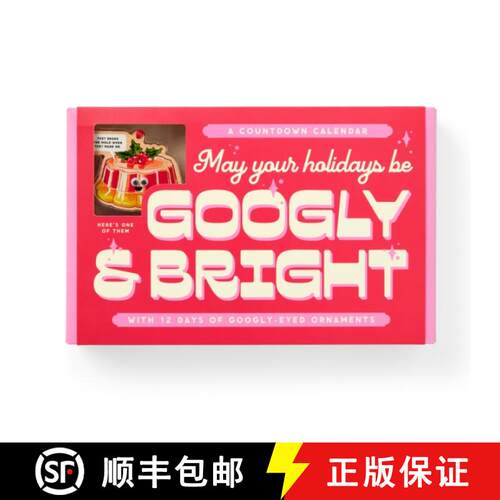 【3-4周达】Googly & Bright Holiday Ornament Countdown Calendar [9780735385832]