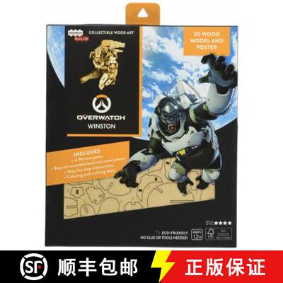 【3-4周达】IncrediBuilds: Overwatch: Winston 3D Wood Model and Poster [9781682982723]