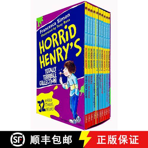 预订 Horrid Henry's Totally Terrible Collection 10 Books Box Set by Francesca Simon (32 Utterly Wicke... [9781510111097]