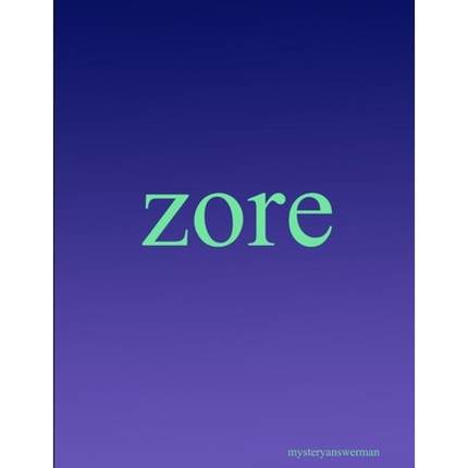 【4周达】zore [9781365909443]