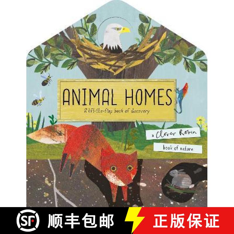 【2-3周达】Animal Homes: A lift-the-flap book of discovery [9781848578418]