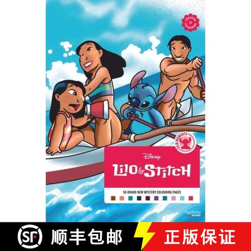 【3-4周达】Mystery Colouring - Film Moments Lilo & Stitch: Reveal iconic Disney characters with colou... [9782017356417]