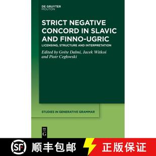 Finno Strict Concord Conditions... 预订 Locality Slavic Negative Structure Ugric and 9783110754797 Licensing