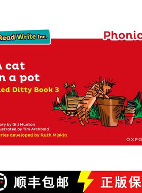 【3-4周达】Read Write Inc. Phonics: A Cat in a Pot (Red Ditty Book 3) [9780198371212]