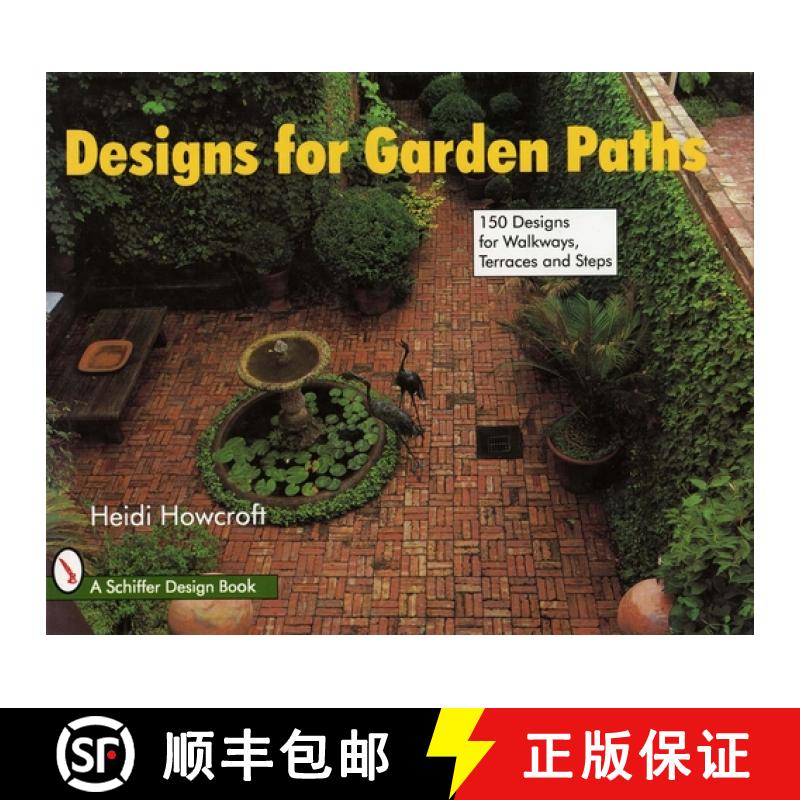 【3-4周达】Designs for Garden Paths [9780764303838]