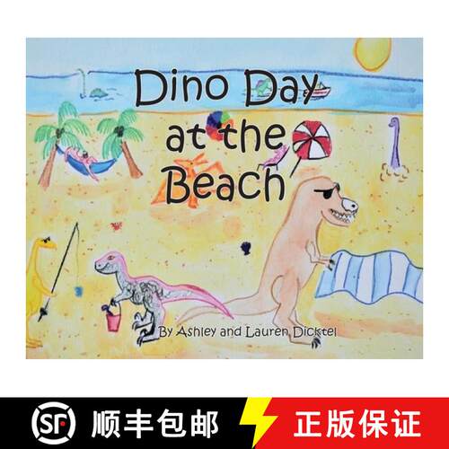 【3-4周达】精装 Dino Day at the Beach [9780692154694]