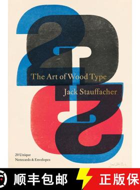 【3-4周达】Jack Stauffacher: The Art of Wood Type : 20 Unique Notecards & Envelopes [9781736863367]
