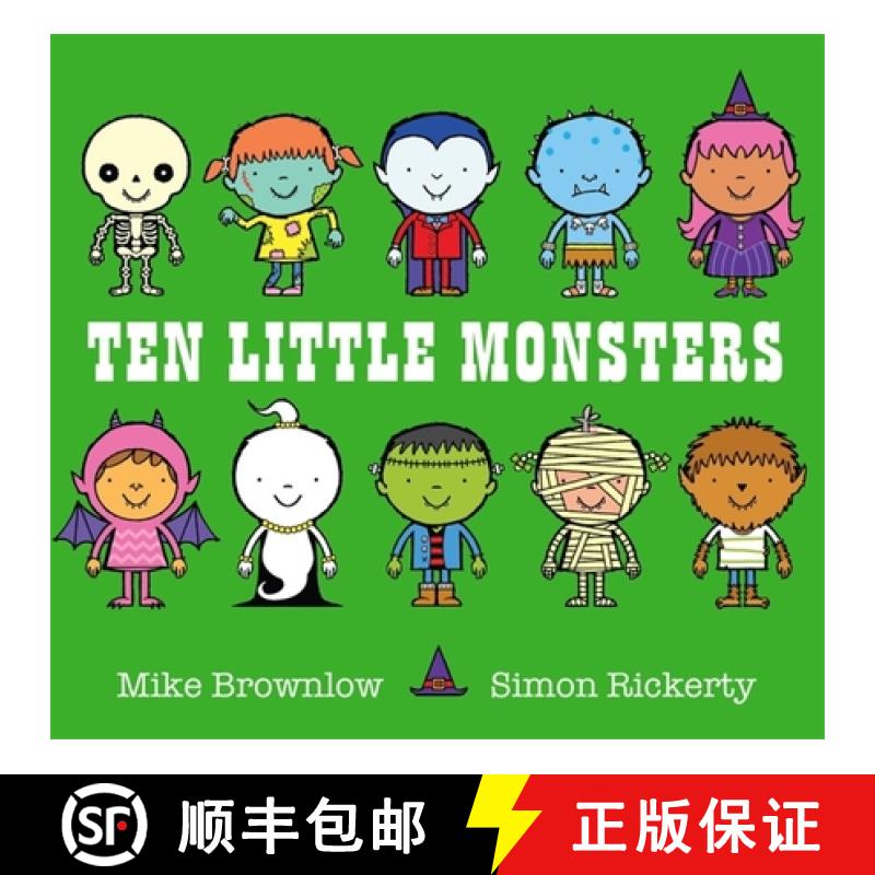 【3-4周达】Ten Little Monsters [9781408334034]