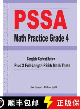 【3-4周达】PSSA Math Practice Grade 4: Complete Content Review Plus 2 Full-length PSSA Math Tests [9781636200149]