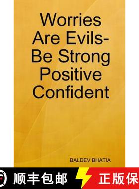 【3-4周达】Worries Are Evils- Be Strong Positive Confident [9781387050673]