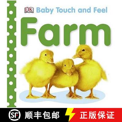 【3-4周达】Baby Touch and Feel Farm : An Interactive Barnyard Board Book [9781405329125]