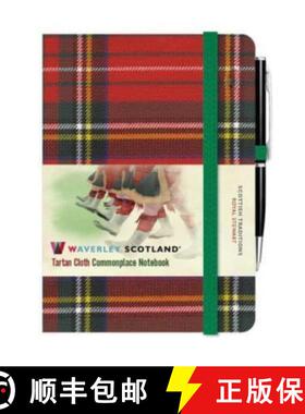 【3-4周达】Waverley Tartan Cloth Commonplace Notebooks: Royal Stewart Tartan Cloth Mini Notebook with... [9781849345538]
