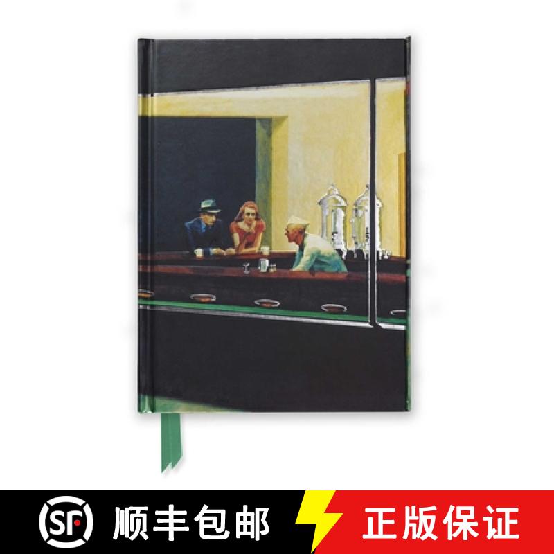 【3-4周达】Edward Hopper: Nighthawks (Foiled Journal) [9781783611454]