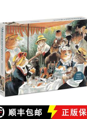 【3-4周达】Luncheon of the Boating Party Meowsterpiece of Western Art 1000 Piece Puzzle [9780735367517]