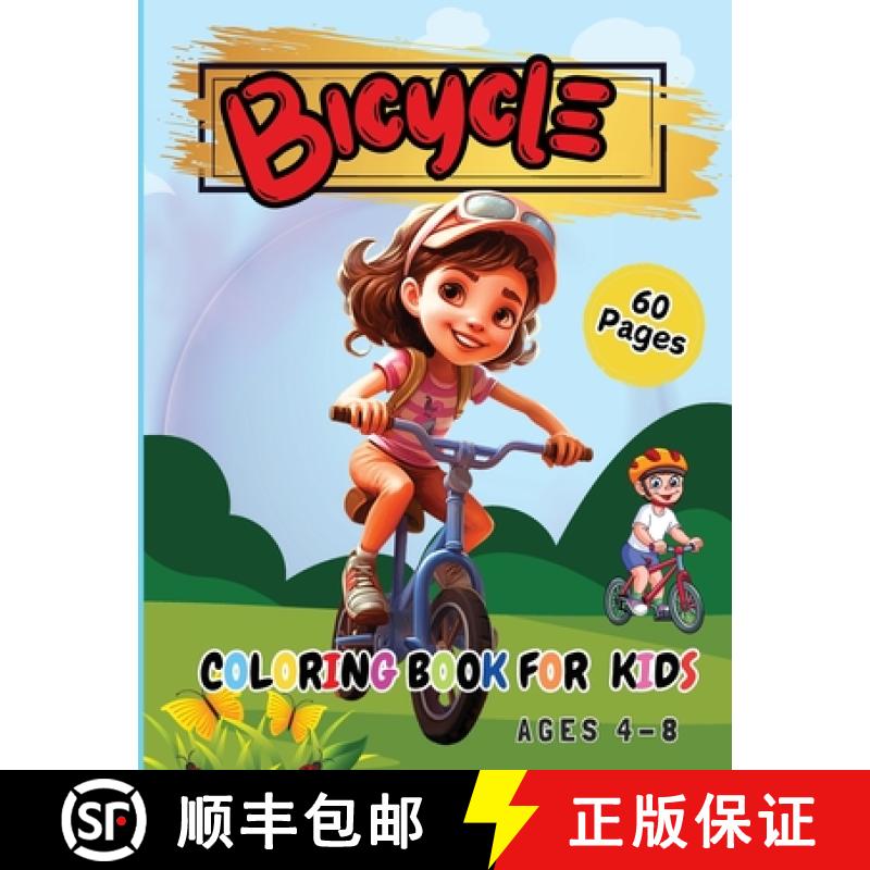 【3-4周达】Bicycle  Coloring Book for Kids Ages 4-8: Coloring Pages for Kids Spring [9782651779580]图片