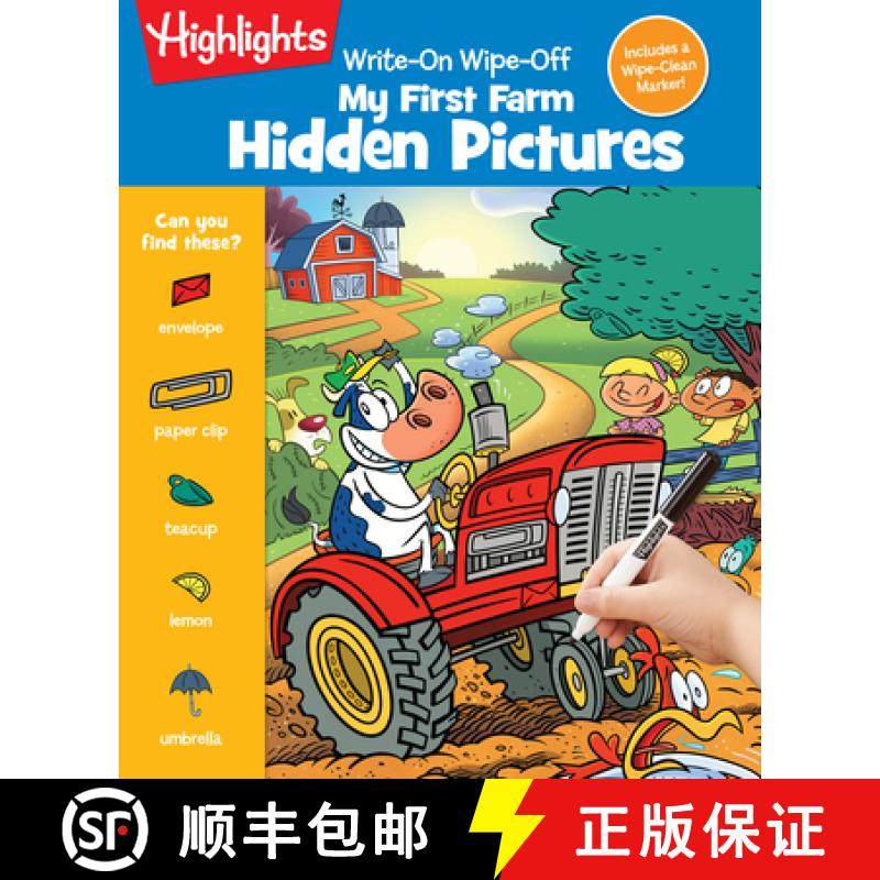 【3-4周达】Write-On Wipe-Off My First Farm Hidden Pictures [9781644723364]