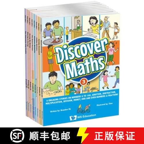预订 Discover Maths 3: 8 Engaging Stories on Numbers 0 to 100, Addition, Subtraction, Multiplication,... [9789811269868]