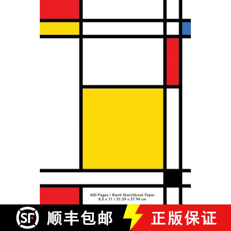 预订 The World's Largest Sketchbook: Neoplasticism Abstract Art | Draw, Doodle, or Sketch [9781989387085]