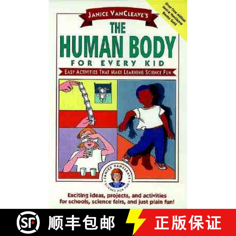 【3-4周达】Janice Vancleave'S The Human Body For Every Kid: Easy Activities That Make Learning Scienc... [9780471024088]