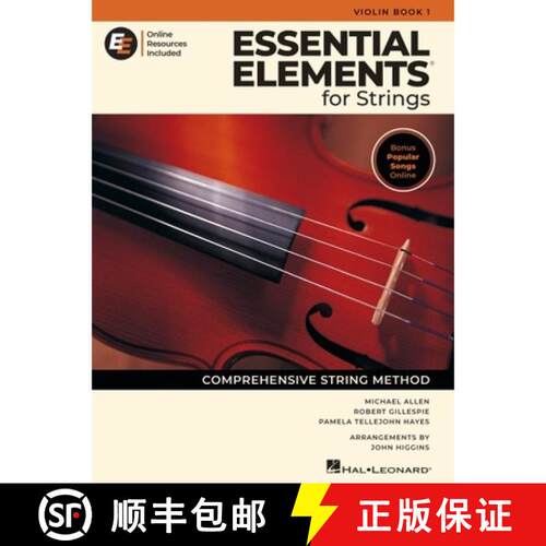 【3-4周达】Essential Elements for Strings - Violin Book 1 with Online Resources [9798350120745]