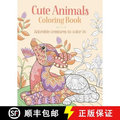 【3-4周达】Cute Animals Coloring Book: Adorable Creatures to Color in [9781398822276]