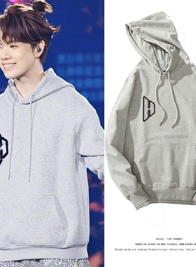 DDW张敬轩The next 20演唱会同款灰色连帽卫衣男女秋冬上衣服外套