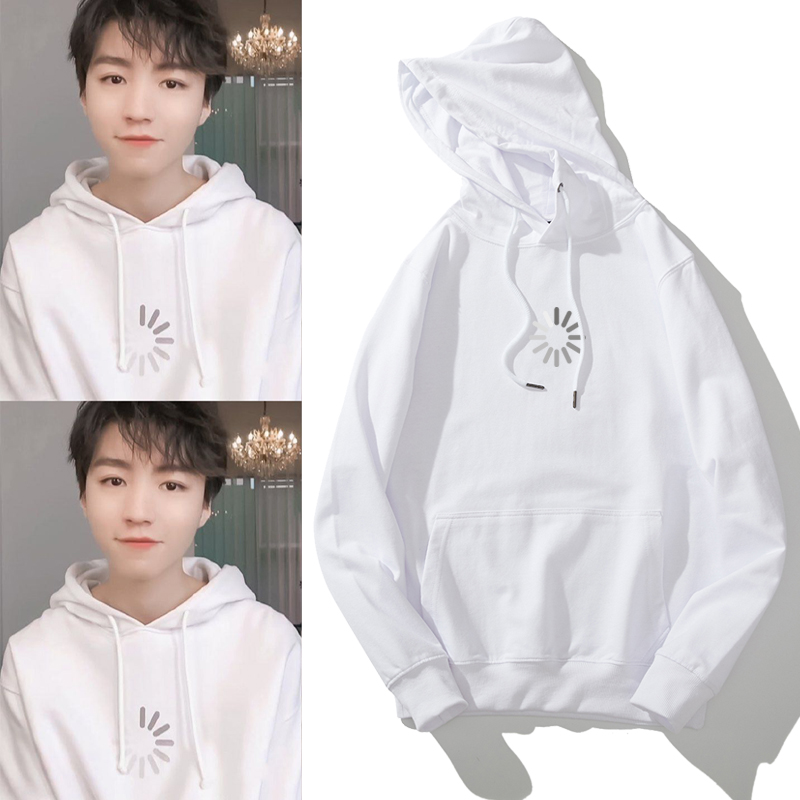 We Band Wang Jun Same item Being Load printing white hoodie Sweater men and women coat clothesin the Men's clothing, Sweater  category - from Buy2taobao.com to provide professional Taobao agent buy service