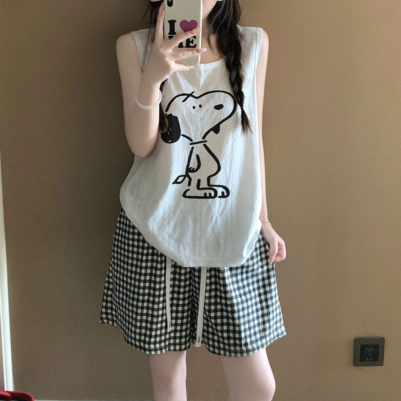 坎肩无袖背心大码200斤家居服