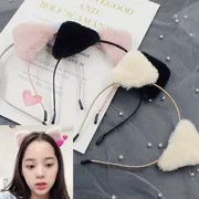 Tai mèo sang trọng Hàn Quốc headband cô gái trái tim tiara Thẻ trẻ em Hàn Quốc dễ thương siêu dễ thương ngọt ngào headband tươi - Phụ kiện tóc