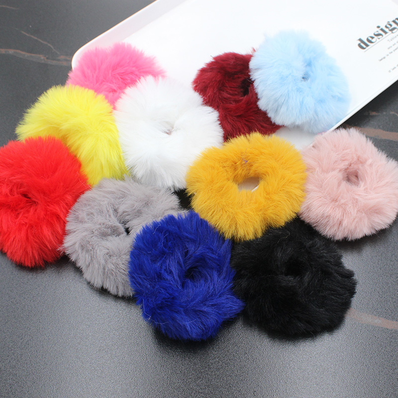 秋冬头绳毛绒发绳森系超仙发圈