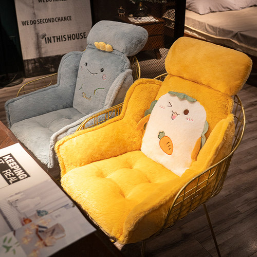 坐垫屁垫办公室椅子靠垫靠背一体