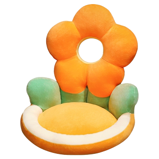 花朵坐垫太阳花屁垫久坐椅子座椅垫学生宿舍靠垫靠背一体屁股垫子